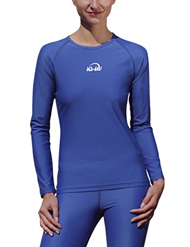 iQ-Company Damen UV-Schutz Kleidung 300 langarm T-Shirt, Blau (navy), 42 (Herstellergröße: L) von iQ-UV