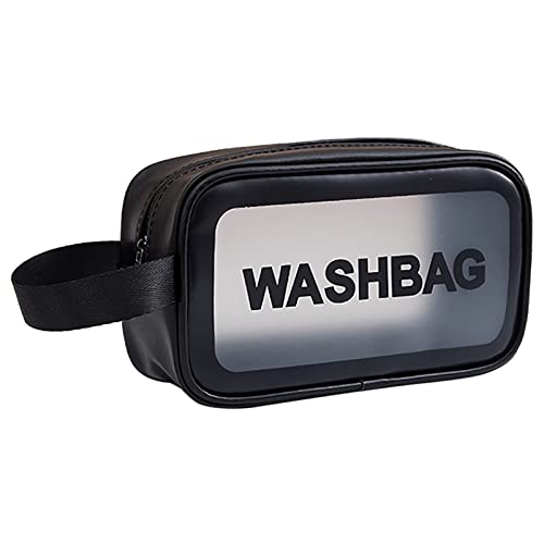 IQYU Handy Gürtel Taschen S-Sets Waschbeutel mit für Reisen Make-up-Taschen multifunktionale wasserdichte PVC-Aufbewahrungstasche Beamer Taschen (Black, One Size) von IQYU