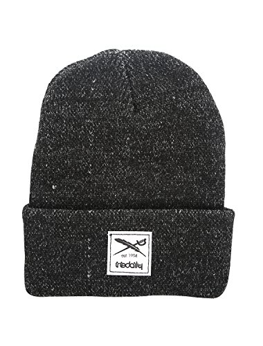 IRIEDAILY Smurpher Heavy Beanie, schwarz meliert, One Size von IRIEDAILY