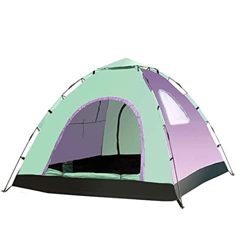 Camping Zelt Strandzelt Outdoor-Campingzelt Automatische Pop-Up-Zelte Wasserdichtes Anti-UV-Sonnenschutz-Familienzelt Für 3-4 Personen Tragbares Zelt für Reisen (Color : B, Size : 215x 215x135cm) von IRYZE