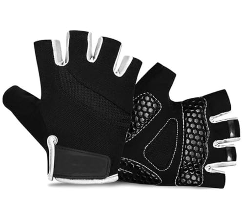 IRYZE Sporthandschuhe Halbfinger-Handschuhe, Gewichtheben, Sport, Handgelenkstütze, Trainingshandschuhe Handschuhe Motocross (Color : Black, Size : M) von IRYZE