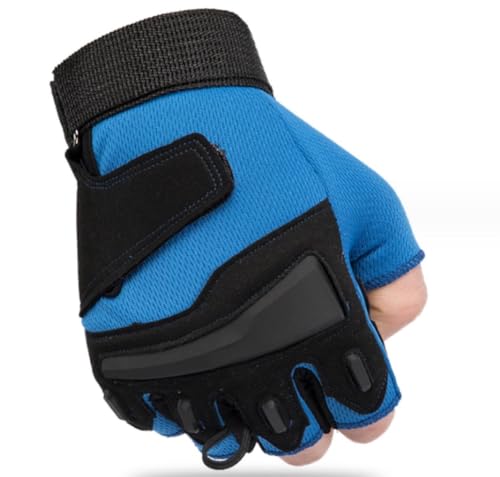 IRYZE Sporthandschuhe Handschuhe Für Männer, Gewichtheberhandschuhe Für Workout, Training, Fitness, Fitnessstudio Handschuhe Motocross (Color : Blue, Size : XL) von IRYZE