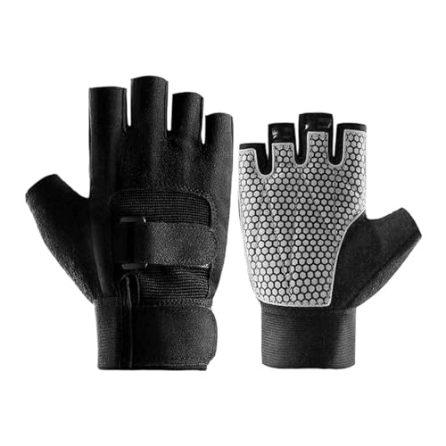 IRYZE Sporthandschuhe Handschuhe Für Männer, Ultraleichte Gewichtheberhandschuhe Für Männer Und Frauen, Dick Handschuhe Motocross (Color : Black, Size : XL) von IRYZE