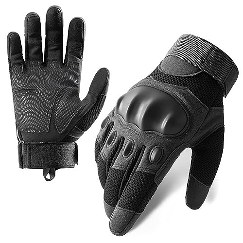 ISAKEN Herren Taktische Handschuhe, Touchscreen Handschuhe Motorradhandschuhe Handschuhe Mountainbike Sommer Handschuhe Outdoor Handschuhe Militär für Airsoft, Militär, Paintball von ISAKEN