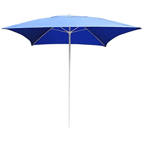 ISCBAFYX 6,6 Fuß / 2,0 m rechteckiger Garten-Sonnenschirm, Regenschirm-Überdachung, UV-beständig, leicht zu öffnen, für Strand, Balkon, Terrasse, Garten, Außenbereich, Sonnenschutz von ISCBAFYX