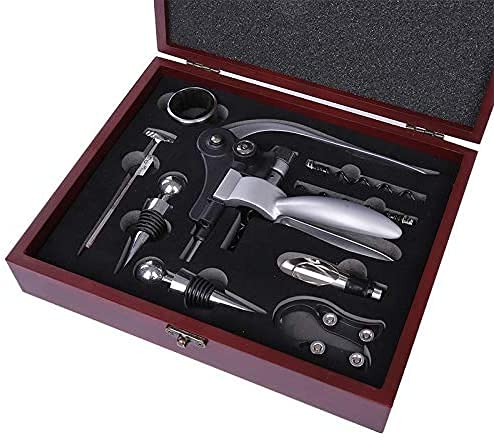 ISCBAFYX Flaschenöffner Weinöffner Korkenzieher Wein Rotwein Flaschenöffner Set Legierung Hase Öffner Stopper Ausgießer Set in Box 923 von ISCBAFYX
