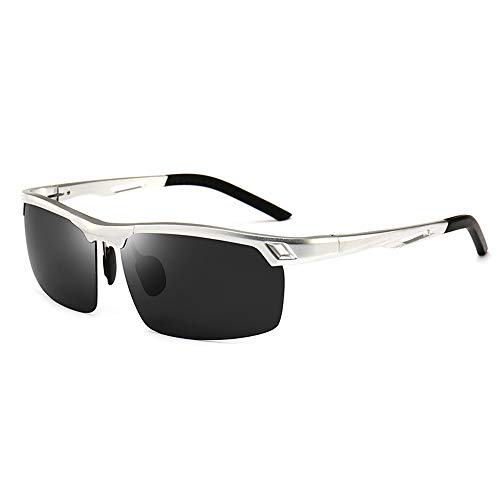 ISCBAFYX Herren-Sonnenbrille, Sonnenbrille, polarisiert, UV400, Persönlichkeit, moderner Modespiegel, zum Laufen, Angeln, Radfahren, Fahren, Ski, Golf von ISCBAFYX