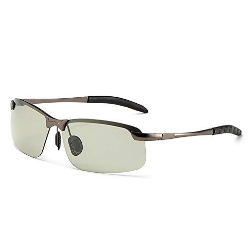 ISCBAFYX Herren-Sonnenbrille, Sonnenbrillenbrille, UV400, moderner Modespiegel, Persönlichkeit, polarisiert, zum Laufen, Angeln, Radfahren, Fahren, Ski, Golf von ISCBAFYX