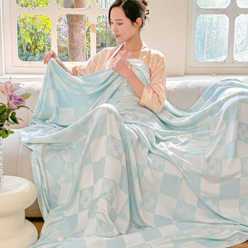 ISCBAFYX Modisch Bedruckte kühle Sommerdecke, Sommerkühler-Faserdecke, doppelseitige Decke mit Kälteeffekt für King/Queen/Twin/Child Aldult (H, 100 x 150 cm/39 x 59 Zoll) von ISCBAFYX