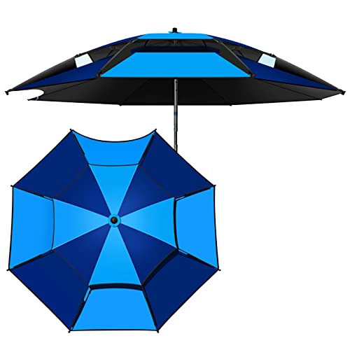 ISCBAFYX Terrassenschirm, Angelschirm, Sonnenschirm, Sonnenschutz – mit Angelzubehör – Gartenschirme, regenfest – 99% Sonnenschutz, verwendet für Outdoor-Camping, Terrasse, Strand, Pool, Golf von ISCBAFYX