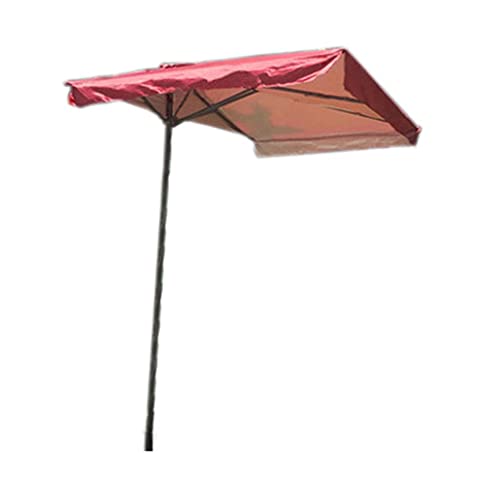 ISCBAFYX Terrassenschirm, Garten-Sonnenschirm, 230 cm, regenfeste Beschichtung, halber Sonnenschirm, höhenverstellbar, Kleiner Sonnenschirm für Terrassen-Strand-Pool-Schirme (A) von ISCBAFYX