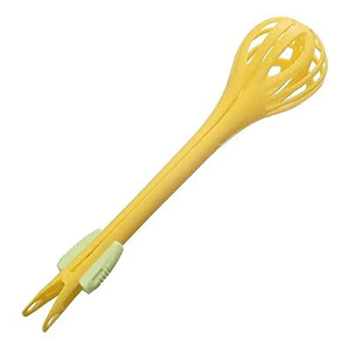 ISCBAFYX Vielseitiges manuelles Küchenwerkzeug: 2-in-1-Eierschläger und Nudelzange (Gelb, Einheitsgröße) Silk Pillowcase von ISCBAFYX