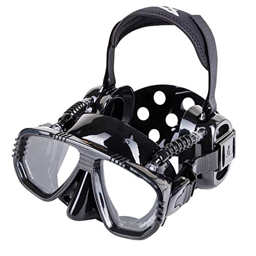 IST ProEar ME55-BS/AF Anti-Fog Schwarz Black Tauchmaske Taucherbrille mit Ohrenschutz Ear-Protection von IST