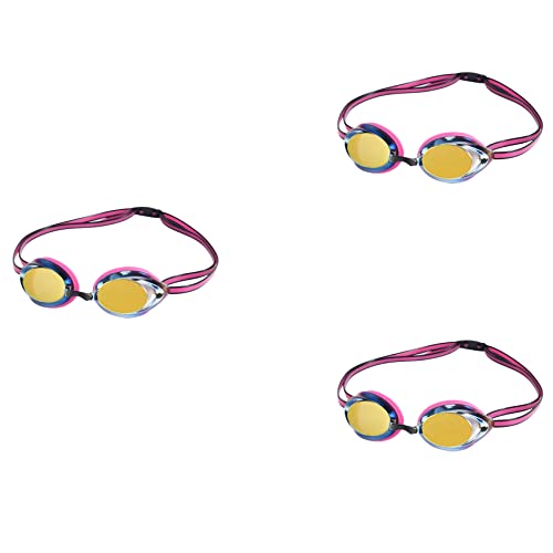 ISTOVO 3X Unisex Kind Erwachsene Schwimmen Brille Anti-Nebel Wasserdicht Keine Auslaufende Schwimmen Brille von ISTOVO