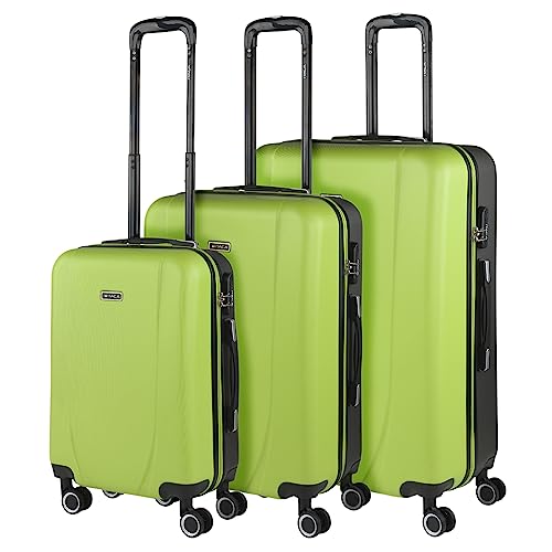 ITACA - Gepäck-Sets, Reisekoffer, Reisekoffer Set, Kofferset, Hartschalenkoffer, Trolley-Set, Luggage - Große Auswahl an Koffer & Trolleys für Jede Reise! 71100, Pistazien-Anthrazit von ITACA