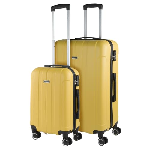 ITACA - Gepäck-Sets, Reisekoffer, Reisekoffer Set, Kofferset, Hartschalenkoffer, Trolley-Set, Luggage - Große Auswahl an Koffer & Trolleys für Jede Reise! 771117, Gelb von ITACA