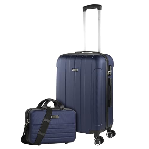 ITACA - Gepäck-Sets, Reisekoffer, Reisekoffer Set, Kofferset, Hartschalenkoffer, Trolley-Set, Luggage - Große Auswahl an Koffer & Trolleys für Jede Reise! 771160B, Marine Blau von ITACA