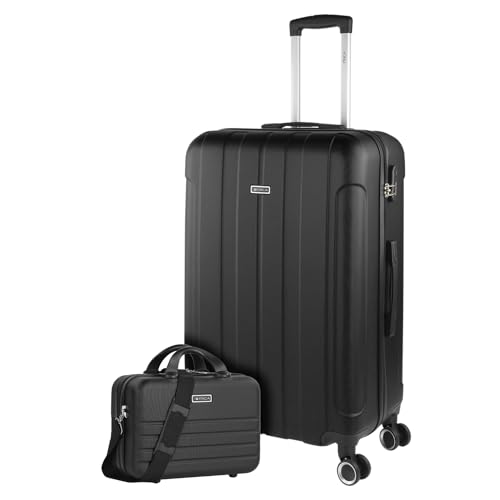 ITACA - Gepäck-Sets, Reisekoffer, Reisekoffer Set, Kofferset, Hartschalenkoffer, Trolley-Set, Luggage - Große Auswahl an Koffer & Trolleys für Jede Reise! 771170B, Schwarz von ITACA