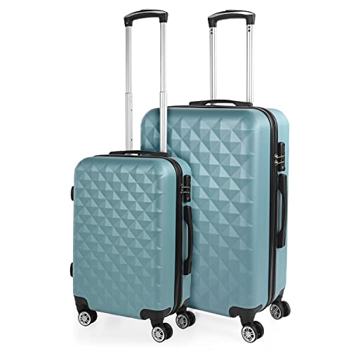 ITACA - Gepäck-Sets, Reisekoffer, Reisekoffer Set, Kofferset, Hartschalenkoffer, Trolley-Set, Luggage - Große Auswahl an Koffer & Trolleys für Jede Reise! 771700, Hellblau von ITACA