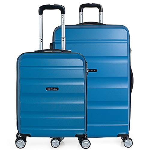 ITACA - Gepäck-Sets, Reisekoffer, Reisekoffer Set, Kofferset, Hartschalenkoffer, Trolley-Set, Luggage - Große Auswahl an Koffer & Trolleys für Jede Reise! T71617, Blau von ITACA