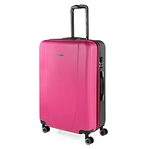 Itaca Tiber Koffer 75 Centimeters 102 Pink (Fucsia/Antracita) von ITACA