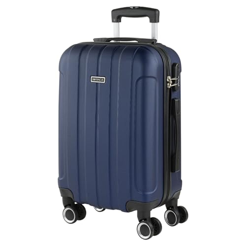 ITACA - Handgepäck Koffer Trolley - Reisekoffer Mit Rollen und Reisekoffer Hartschalenkoffer für Vielreisende 771150, Marine Blau von ITACA