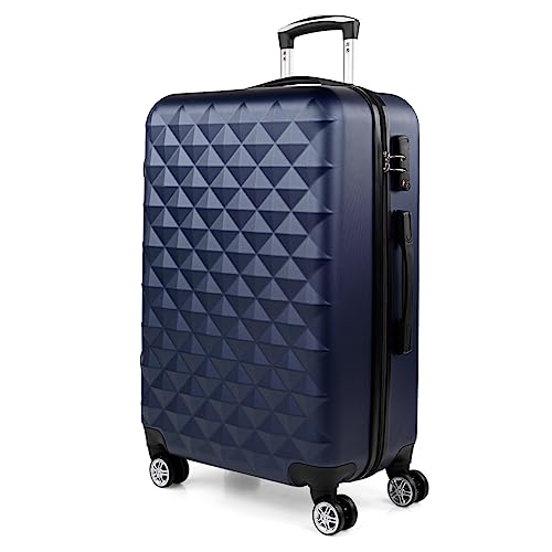 ITACA - Handgepäck Koffer Trolley - Reisekoffer Mit Rollen und Reisekoffer Hartschalenkoffer für Vielreisende 771750, Blau von ITACA