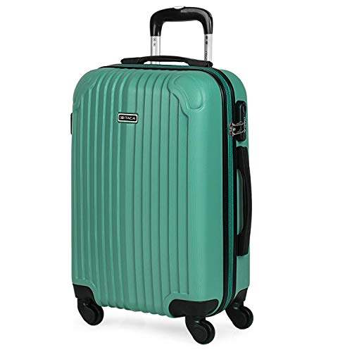 ITACA - Handgepäck Koffer Trolley - Reisekoffer Mit Rollen und Reisekoffer Hartschalenkoffer für Vielreisende T71550, Minzgrün von ITACA