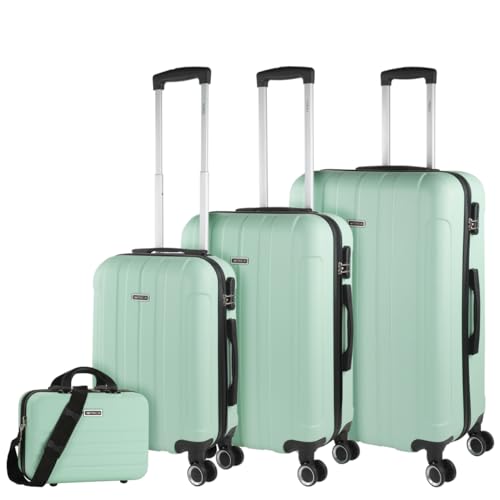 ITACA - Maletas de Viaje Rígidas ABS - Maleta de Viaje Cabina, Maleta Mediana y Maleta Grande - ASA Telescópica, 4 Ruedas Giratorias y Candado de Combinación, Menta von ITACA