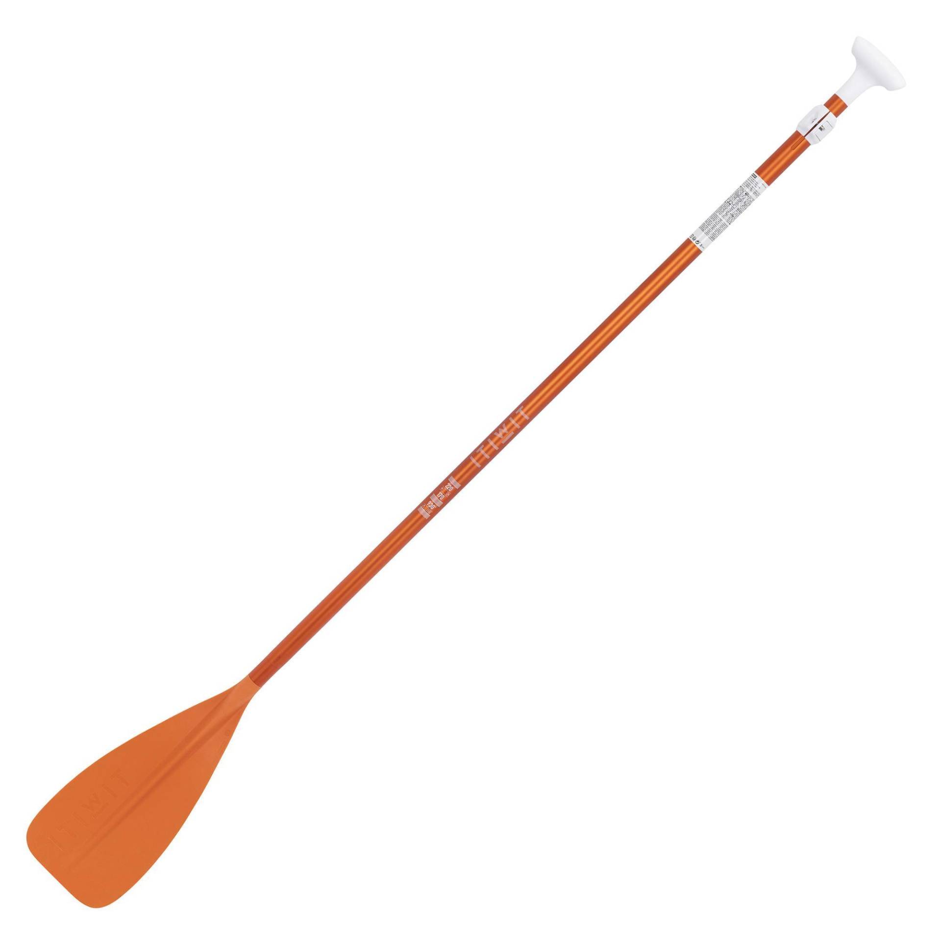 SUP-Paddel Stand Up Paddle 100 verstellbar 170–220 cm 2-teilig orange von ITIWIT