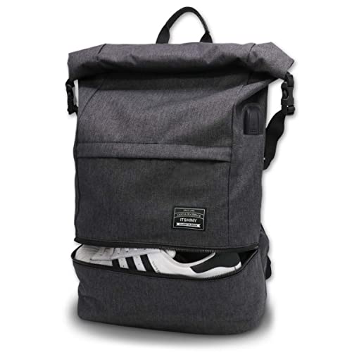ITSHINY Sporttasche für männer Frauen, Umhängetasche für das Fitnessstudio, Reiserucksack,Gym Bag 3 in 1 Design mit Schuhfach, Gym Tasche wasserdicht und leicht von ITSHINY