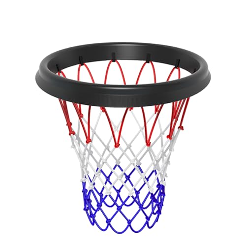 Basketballnetz – einfach zu installierendes Wurf- Befestigungssystem für randlose Körbe, langlebiges leichtes Design für drinnen draußen Tenniskleid Für Mädchen (B, One Size) von IUNSER