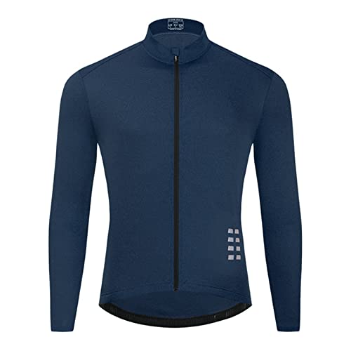 IUNSER Reflektierende, ultraleichte Windjacke für Herren Italienische Radbekleidung (Blue, XL) von IUNSER