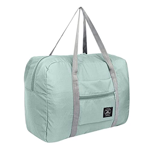 Leichte Faltbare Reisetasche 38L Wasserabweisende Sporttasche mit Rucksack Travel Gym Tasche Duffle Bag Fitnesstasche für Herren Damen (Light Blue, One Size) von IUNSER