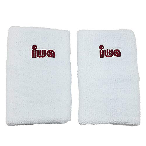 IWA Schweissband-Paar für Turnriemchen, extrabreit, Weiss von IWA-Gymnastikschuhe