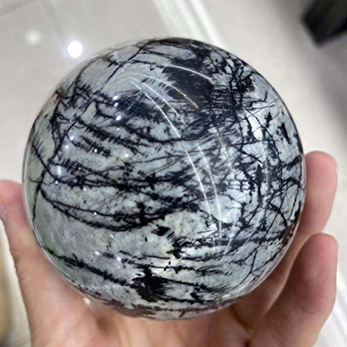 IXITAB Geschenk mit Reiki-Quarzkugeln, Netzkristall, Schwarz, Größe: 300 – 350 g von IXITAB