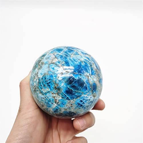 IXITAB Polierte Edelsteine, natürliche Edelsteine, blaue Apatit-Kugel, Größe: Hellgrün von IXITAB