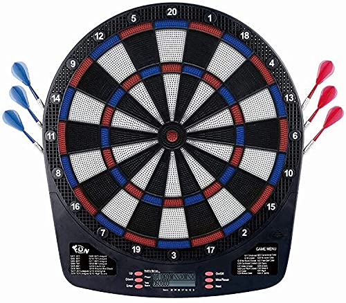 Dartscheibe, Elektronische Softdartscheibe for Kinder, Elektronisches Dartscheiben-Spielset, Dartziel mit LCD-Punkteanzeige, 6 Softdarts von IXMLDAXD