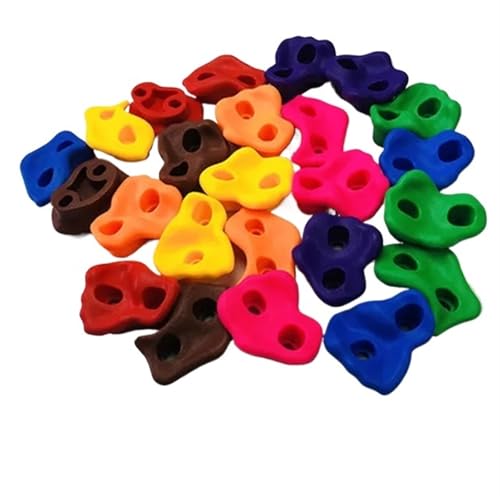IXMLDAXD Klettern, Kletterwand Hält Spiele Wand Spielplatz Outdoor Spielset for Rahmen Halterung(Colorful 10pcs No Screw) von IXMLDAXD