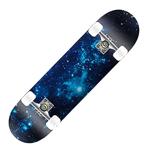 Skateboard, 31x8 Zoll Double Kick Skateboard Anfänger Ahorndeck, Skateboards for Trickboard for Erwachsene, Kinder und Jugendliche von IXMLDAXD
