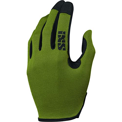 IXS Carve Digger Gloves Oliv - Ergonomische robuste MTB Handschuhe, Größe L - Farbe Olive von IXS