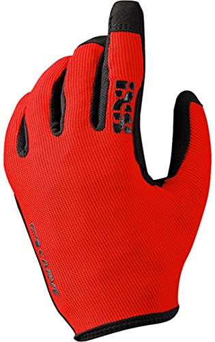 IXS Carve Gloves Fluo red S Handschuhe, rot, S von IXS