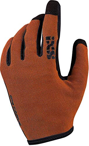 IXS Carve Gloves Orange - Ergonomische robuste MTB Handschuhe, Größe Kids - S - Farbe Burnt Orange von IXS