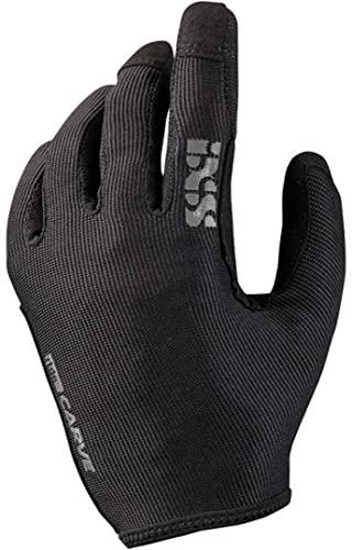 IXS Carve Handschuhe für Mountainbike/Cycle/Ebike Jugendliche, Unisex, Schwarz, Kid M von IXS