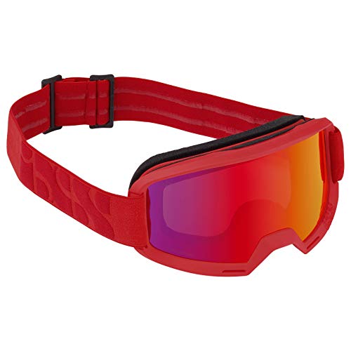 IXS Goggle Hack Racing Red / Mirror Crimson Unisex-Brille, Erwachsene, Rot, Einheitsgröße von IXS