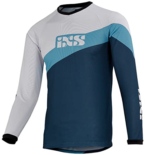 IXS Race Kids Jersey Night Blue-White KM (140) T-Shirt, Erwachsene Unisex, Blau, M von IXS