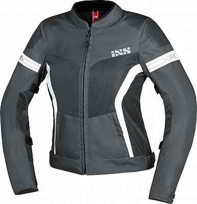 IXS Trigonis-Air, Textiljacke Damen - Dunkelgrau/Grau/Weiß - 3XL von IXS