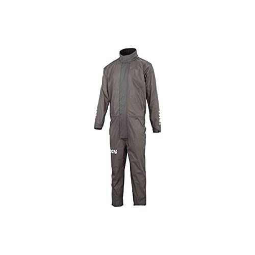 IXS Unisex-Erwachsene Rain Suit Graphite L Unterhemd, Schwarz, L von IXS