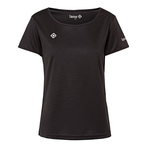 Izas Damen Salinas Kurzärmeliges T-Shirt, Schwarz, XL von IZAS