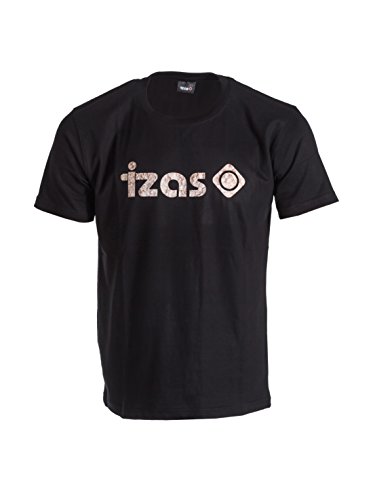 IZAS Herren Kurzarm-T-Shirt Run, Schwarz/Braun, XL, IMSTS00863BK/BRXL von IZAS